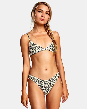 Arriba De Bikini Rvca June Bloom Mujer Negras | COCVG25018