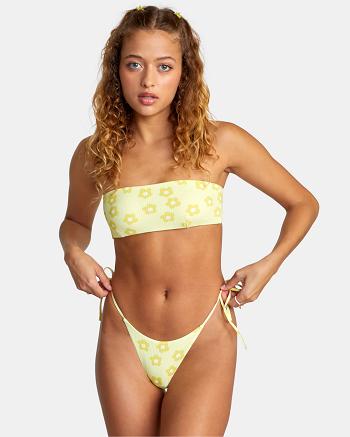 Arriba De Bikini Rvca Keen Bandeau Mujer Pineapple | TCOPQ20460