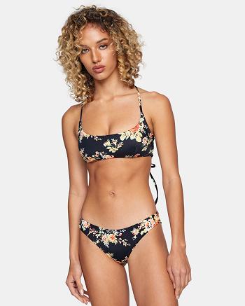 Arriba De Bikini Rvca Mary Crossback Mujer Negras | UCOTG41227