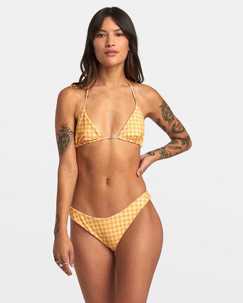 Arriba De Bikini Rvca Sunkissed Chanclas Reversible Triangle Mujer Lilikoi | DCOVO23076