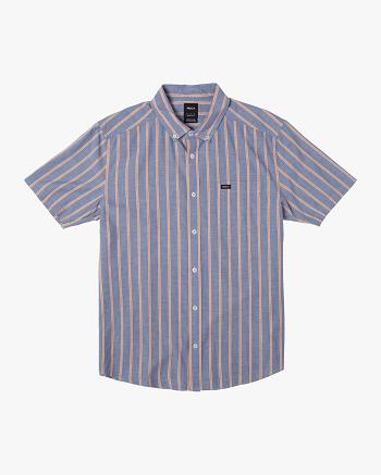 Camisas Rvca Daybreak Stripe Niño Azul Real | PCOER18025