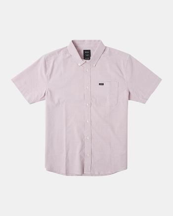 Camisas Rvca Do Stretch Corta Sleeve Niño Lavanda | YCOGT13206