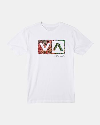 Camiseta Tirantes Rvca Balance Box Niño Blancas | COJKU89987