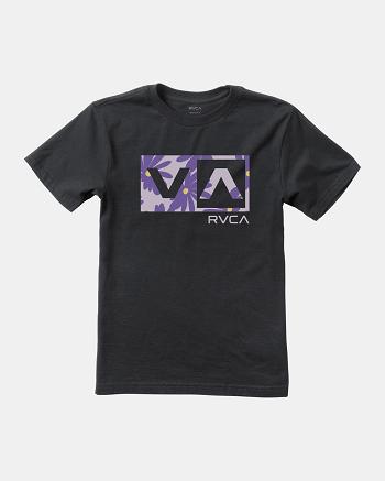 Camiseta Tirantes Rvca Balance Box Niño Negras | GCOUC77454