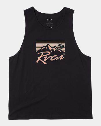 Camiseta Tirantes Rvca Blinders Hombre Negras | YCOGT64009