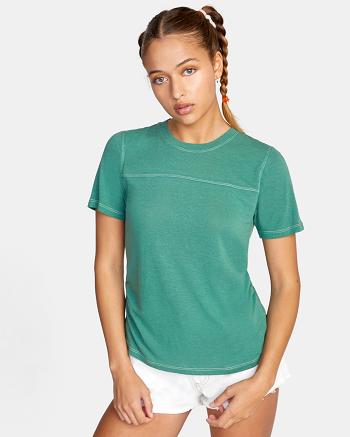 Camiseta Tirantes Rvca Fielder Knit Mujer Verde | COJKU12907