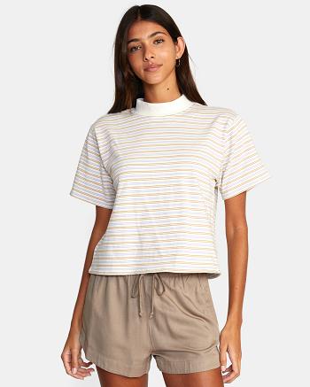 Camiseta Tirantes Rvca Kinney Mock Neck Mujer Cloud | LCOTR14076