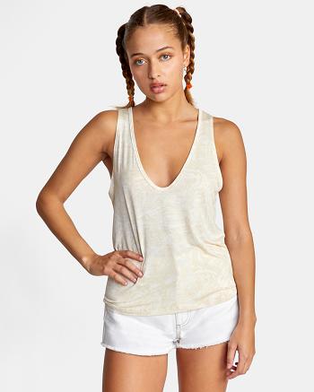 Camiseta Tirantes Rvca Minted Mujer Creme | ECOHC38088