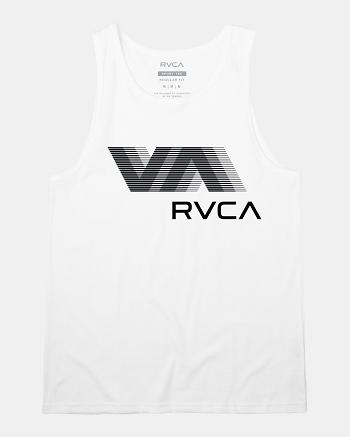 Camiseta Tirantes Rvca VA Blur Hombre Blancas | COJBT94268