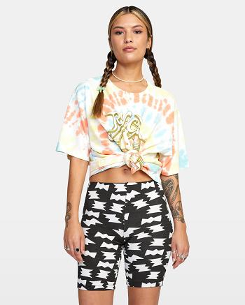 Falda Rvca LP x KLW Push It Bike Mujer Black/White | DCOVO53614