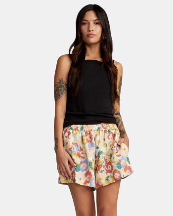 Falda Rvca Linen Sawyer Elastic Cintura Mujer Multi | COQCS30220