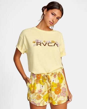 Falda Rvca New Yume Drawcord Mujer Amarillo | GCOEC66693