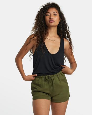 Falda Rvca New Yume Drawcord Mujer Verde Oliva Oscuro | FCOUI52754