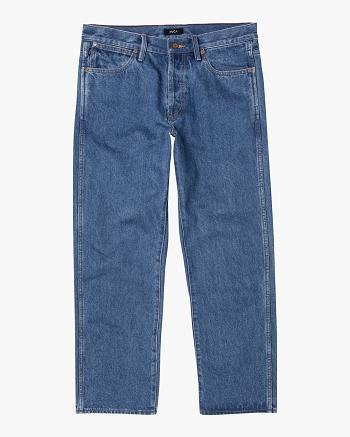 Jeans Rvca New Dawn Directo Fit Denim Hombre Azules | FCOUI82369