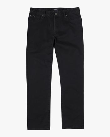 Jeans Rvca Weekend Directo Fit Hombre Negras | ECOVG41334