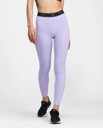 Leggins Rvca Base Workout Mujer Lavanda | COQAV88797