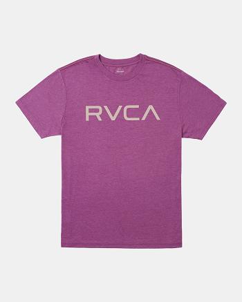 Manga corta Rvca Big RVCA Tee Hombre Moradas Claro | COIIZ66431