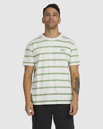 Manga corta Rvca Del Ray Stripe Tee Hombre Blancas | TCOWZ53707