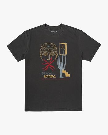 Manga corta Rvca Dreamscape Tee Hombre Negras | CODYB29755