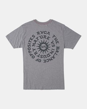 Manga corta Rvca Hypnosis Tee Hombre Smoke | COJKU59565