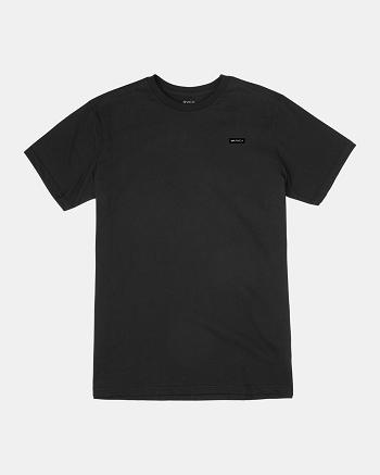 Manga corta Rvca Icon Tee Hombre Negras | QCOUV60724