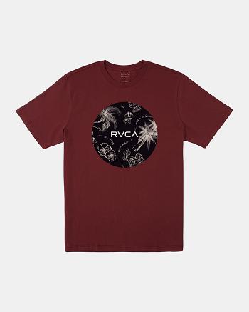 Manga corta Rvca Motors Tee Hombre Rojas | BCOSO48479