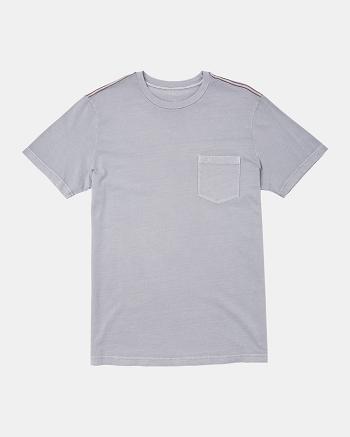 Manga corta Rvca PTC II Pigment Tee Hombre Monument | COICD72477