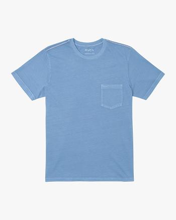 Manga corta Rvca PTC II Pigment Tee Hombre Azules | GCOEC68845