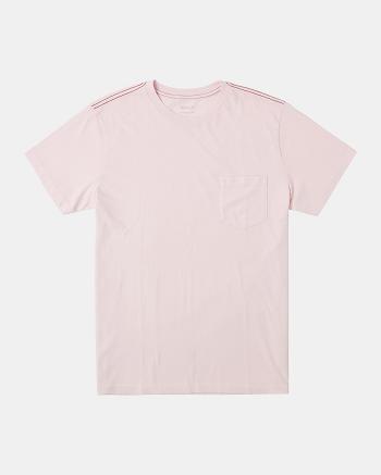 Manga corta Rvca PTC II Pigment Tee Hombre Rosas Claro | LCOSX40056