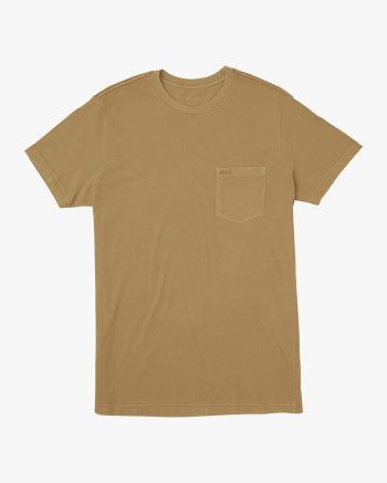 Manga corta Rvca PTC II Pigment Tee Hombre Burlap | QCOUV82384