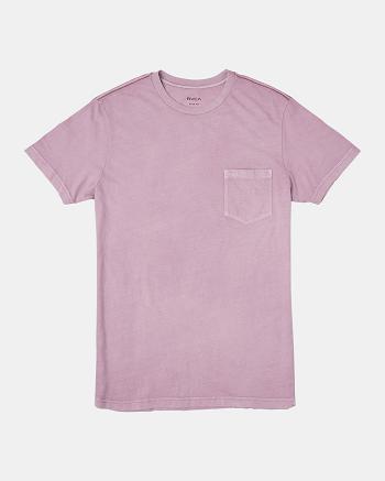 Manga corta Rvca PTC II Pigment Tee Hombre Lavanda | YCOVQ81891