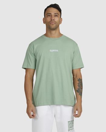 Manga corta Rvca RVCA Wave Tee Hombre Basil | MCOHR36453