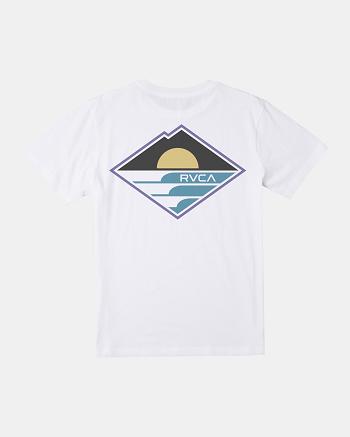 Manga corta Rvca Sunswell Tee Hombre Blancas | COIIZ96691