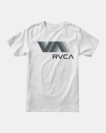 Manga corta Rvca VA RVCA Blur Tee Hombre Blancas | BCOSO76503