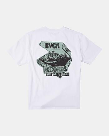 Manga corta Rvca Vinyl Club - T-Shirt Hombre Blancas | PCOQX64754