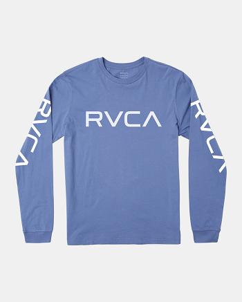 Manga larga Rvca BIG Hombre Azul Real | BCOSO89446