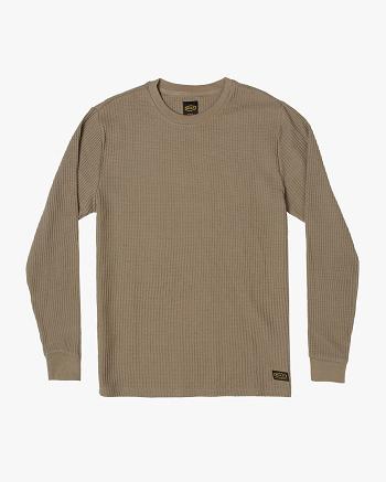 Manga larga Rvca Day Shift Thermal Hombre Aloe | FCOUI39371