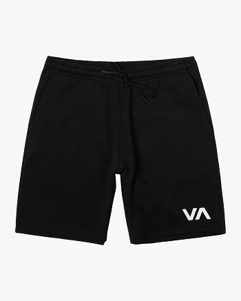 Pantalones Cortos Para Correr Rvca Deporte Elastic IV Hombre Negras | XCOBH95145