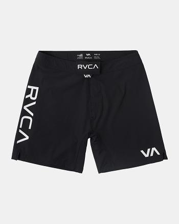 Pantalones Cortos Para Correr Rvca Fight Scrapper Elastic Hombre Negras | DCOKV29147