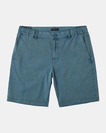 Pantalones Cortos Rvca All Time Coastal Rinsed Híbrido Niño Azules | LCOSX39649