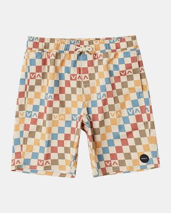 Pantalones Cortos Rvca Barnes Elastic 16 Niño Latte | LCOSX25811