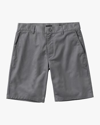 Pantalones Cortos Rvca Boys Weekday Stretch Niño Smoke | XCOGW92854