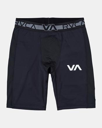 Pantalones Cortos Rvca Compression Entrenamiento Hombre Negras | ACODF20319