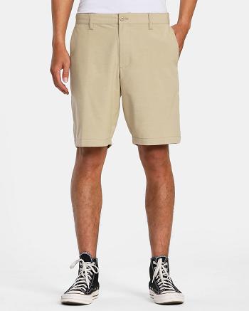 Pantalones Cortos Rvca Daggers Chino Híbrido Hombre Kaki | LCOSX57744