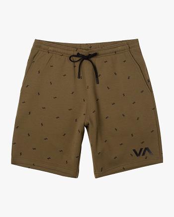 Pantalones Cortos Rvca Deporte Elastic IV 19 Hombre Combat Tossed Va | CODFL28799