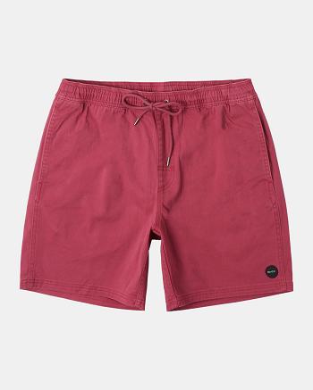 Pantalones Cortos Rvca Escape Elastic 17 Hombre Rosas | COIIZ38112