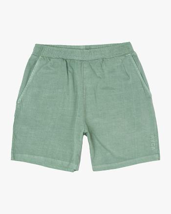 Pantalones Cortos Rvca PTC Elastic 18 Hombre Spinach | XCOGW87888