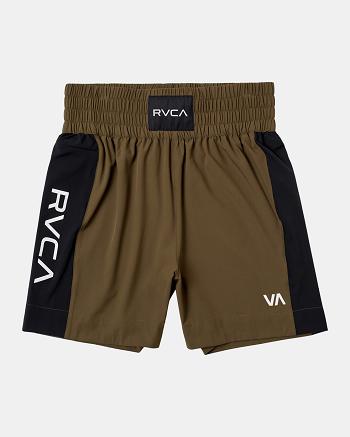 Pantalones Cortos Rvca Yogger Elastic Boxing 17 Hombre Verde Oliva | COZDE65901