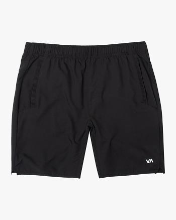 Pantalones Cortos Rvca Yogger III Elastic 15 Niño Negras | QCOUV29956