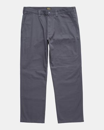 Pantalones Rvca Americana Chino Hombre Azules | UCOTG75007